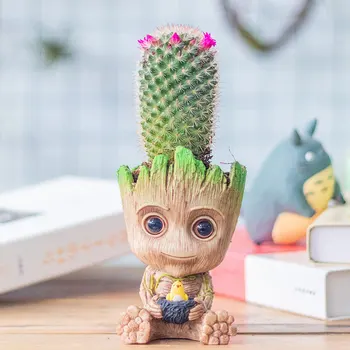 

Strongwell Fairy Garden Decoration Groot Flower Vase Succulent Flowerpots Accessories Home Decor Artware Children Gifts Ornament
