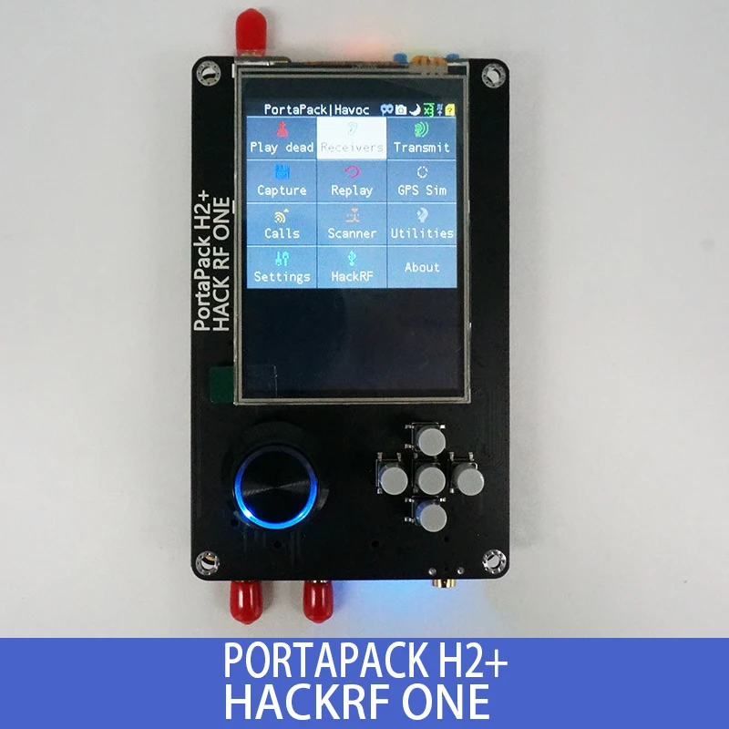 Портативный H2 для HACKRF ONE SDR + 0.5ppm TCXO Аккумулятор 2100 мАч сенсорный ЖК-дисплей 3 2