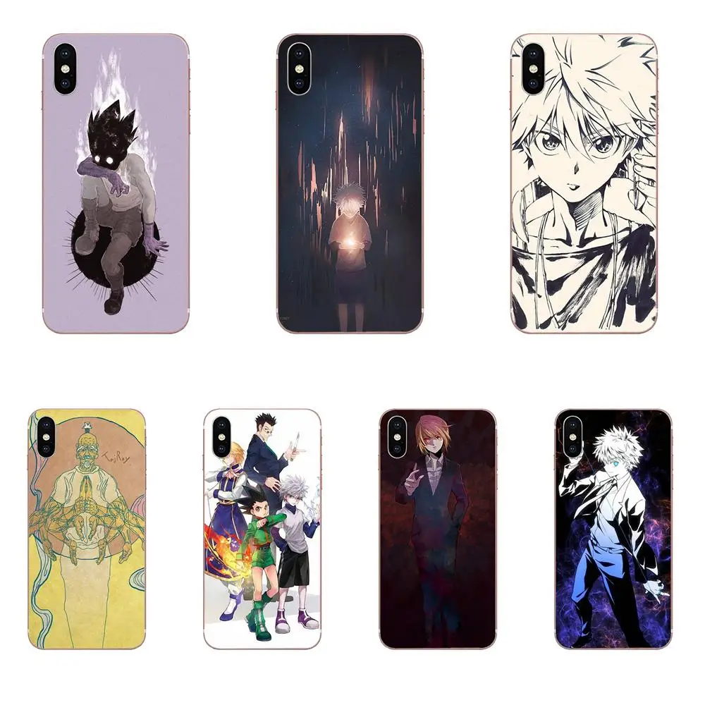 Мягкий ТПУ индивидуальный рисунок Охотник Аниме Манга для Apple iPhone 4 4s 5 5C 5S SE 6 6S 7 8