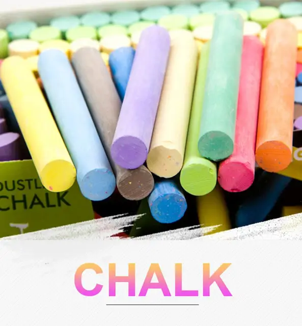 Non toxic Dustless Chalk Set with HolderVibrant Colors,Easy to Clean  Perfect for Kids' Drawing and Writing on Chalkboard - AliExpress