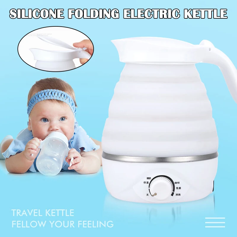 Foldable Electric Kettle 850W Collapsible Design Portable Lightweight for Travel VJ-Drop