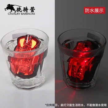 

5 Lamp LED Highlight a Red Flashing Warning LED Shoulder Light Shoulder Clip Waterproof Sanitation Patrol Night Riding Night Run