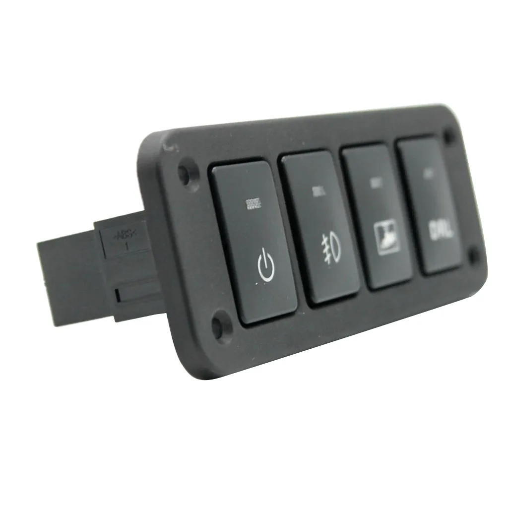 Car 4 Gang Fog DRL Light Switches Control Panel with White Light for Toyota
