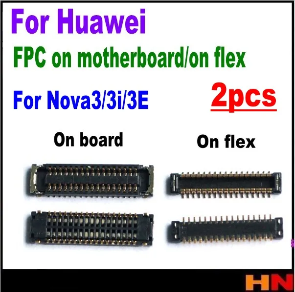 2 шт. для Huawei Nova 3 3i 3e ЖК-дисплей док-станция зарядное устройство гибкий FPC разъем на