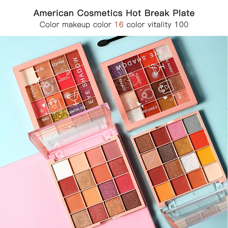 Charming Eyeshadow 16 Color Palette Matte Shimmer Pigment Diamond Eye Shadow Powder Earth Color Waterproof Lasting TSLM1 Charming Eyeshadow 16 Color Palette Matte Shimmer Pigment Diamond Eye Shadow Powder Earth Color Waterproof Lasting TSLM1
