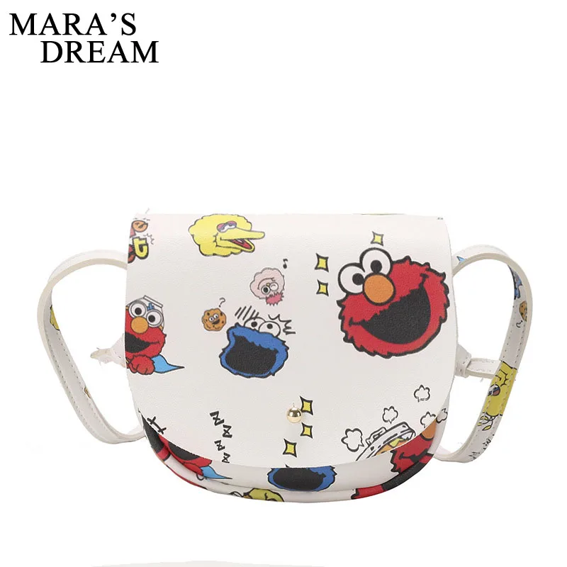 Mara's Dream 2019 Ins супер огонь мультфильм Улица Сезам печать седельная сумка