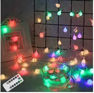 multicolor 50LED шаровые стринги Водонепроницаемые огни декоративные лампы для рождественской елки Свадебные садовые вечерние LE66 - Испускаемый цвет: multicolor