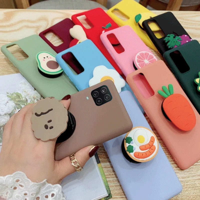 xiaomi leather case card Dành Cho Xiaomi MI 11 POCO M3 10T Lite 10T 3D Hoạt Hình Dễ Thương Mềm Mại Ốp Lưng Điện Thoại Xiaomi 11 poco M3 X3 Nfc TPU Mềm Đế Đứng Bao Da xiaomi leather case glass