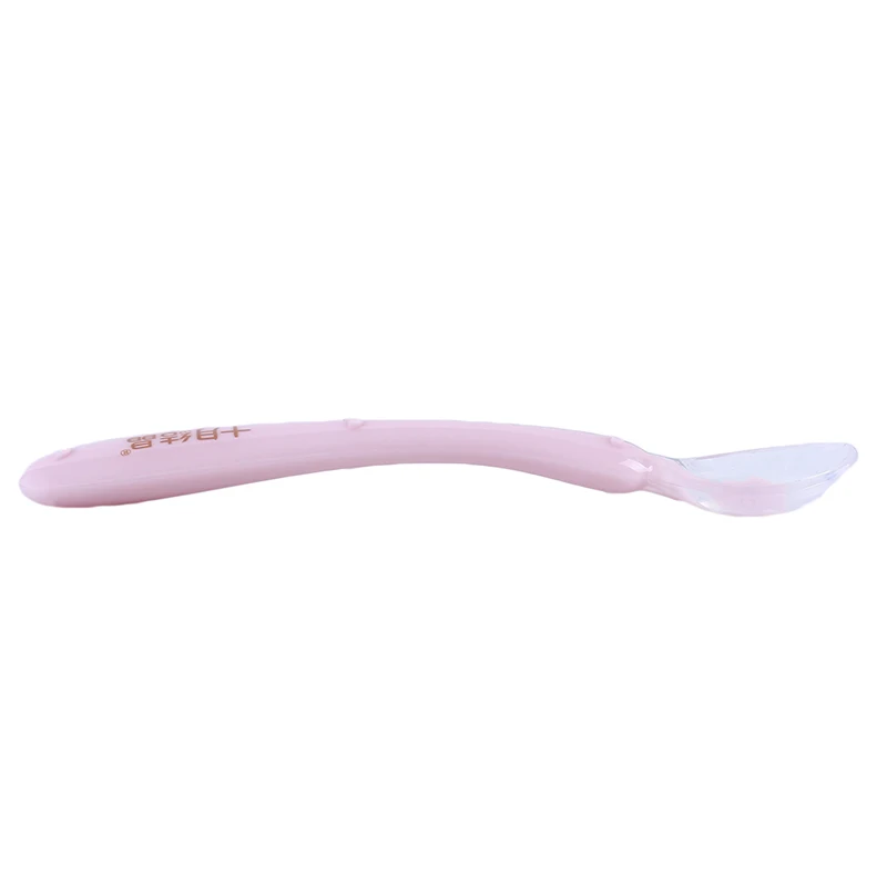 Детская Мягкая силиконовая ложка для кормления, посуда для кормления, Детская безопасная температурная терморегулирующая ложка для кормления, детская ложка
