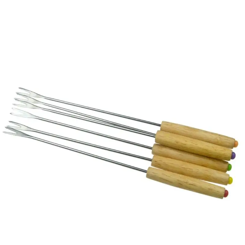 Stainless Steel BBQ Stick Roast Meat Skewer for Home Kitchen Camping Picnic