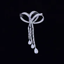 Accessories Wholesale Korean-style Creative Corsage Tassels Bow Brooch Garment accessory Brooch Women's Versitile