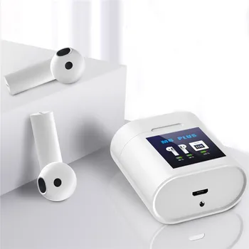 

For M6 Plus Wireless Headphones Bluetooth 5.0 Earphone with LED Display Temperature Testing Function Waterproof Noise Cancelling