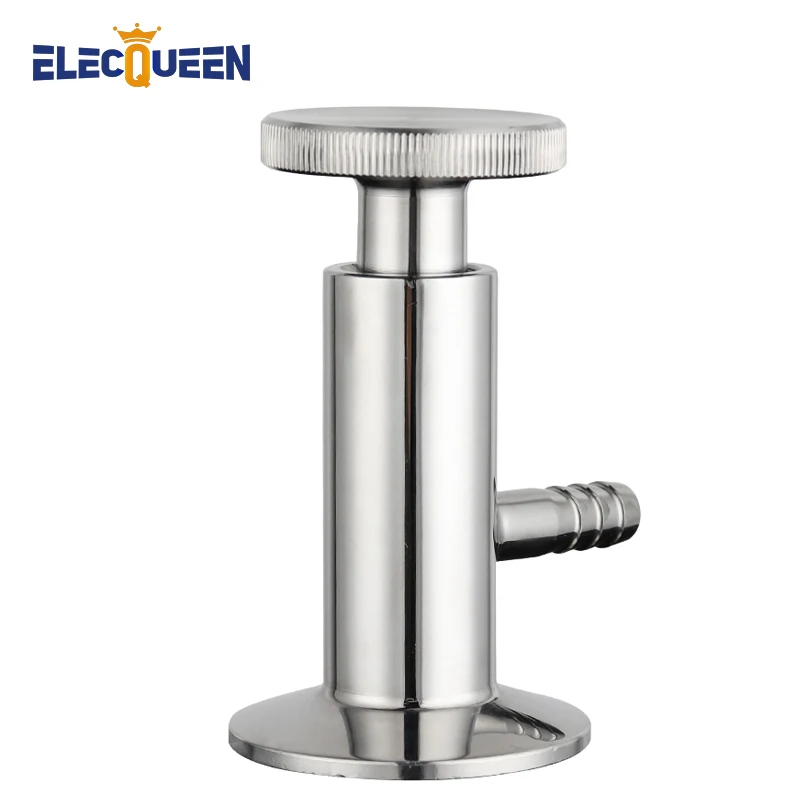 Sample Valve 1.5'' Tri Clamp Sanitary Sampling Valve Ferrule OD 50mm 10mm Hose Barb Tri Clover Pipe Fitting Homebrew Fermenter Parts