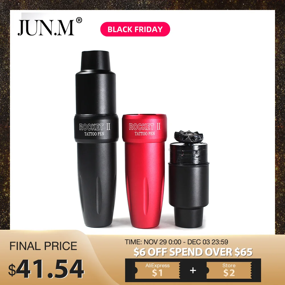 

Newest One pc Tattoo Rotary Pen Hybrid Permanent Makeup Rocket II Tattoo Machine Strong Quiet Motor Supply