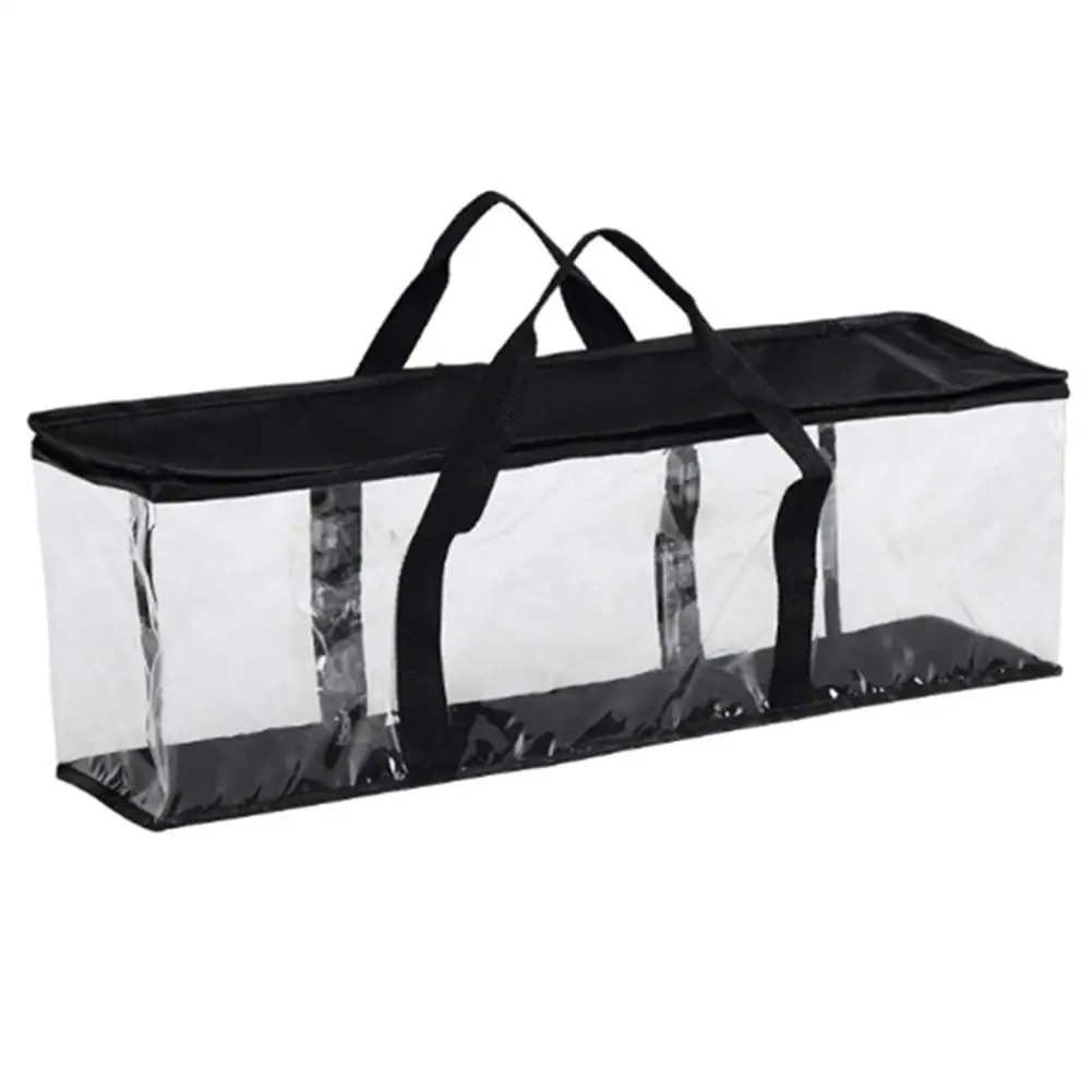 

Large Capacity PVC Storage Bag Transparent Handbag For Book CD Organization