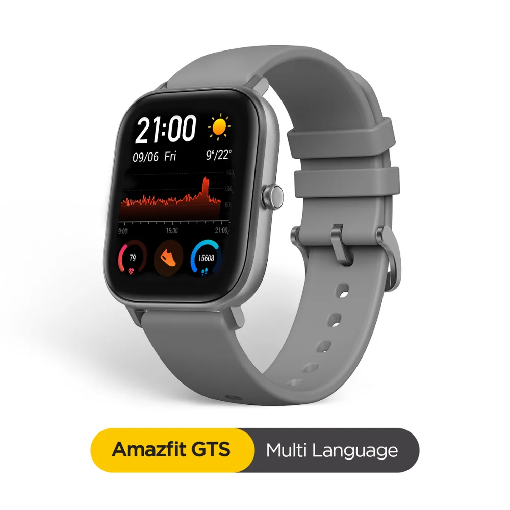 Глобальная версия Amazfit GTS Смарт-часы 5ATM водонепроницаемые умные часы с длинной батареей gps управление музыкой кожаный силиконовый ремешок