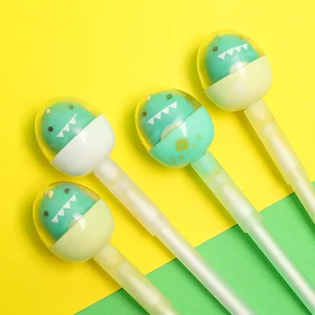 

36 pcs/lot Creative Dinosaur Gel Pen Decompression 0.5mm black ink Signature Pens office school writing supplies gift