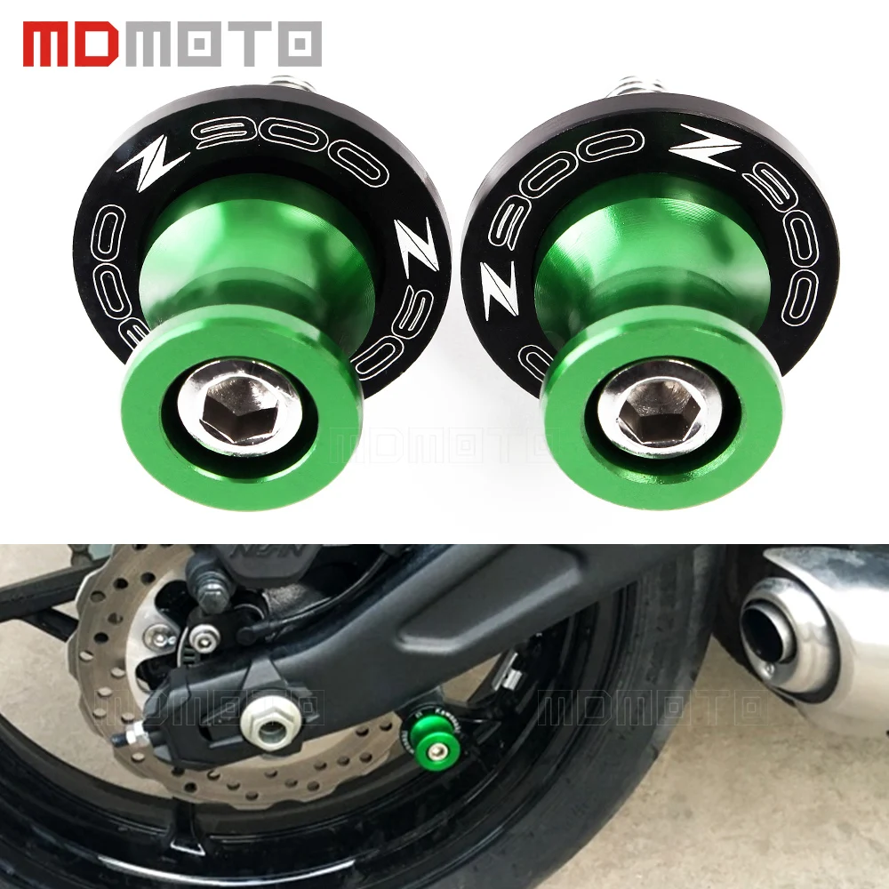 LOGO Z900 For KAWASAKI Z900 2017 2019 Swing Spool Slider Stands