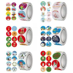 New Merry Christmas Diy Handmade Sticker Present Seal Christmas Decals Gift Labels Package P5n4