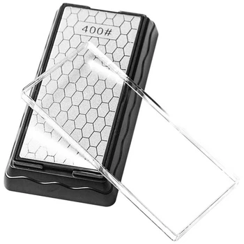 

Double-Side Sharpener Diamond Whetstone Knife Sharpening Stone Kitchen Grit Chef Knife Grinding Tool