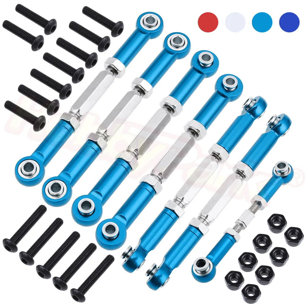 Link com Haste Conjuntos para Traxxas Peças de Atualização Pces Ajustável Alumínio Torniquetes Camber Termina Slash 4×4 – 2wd Curto Curso 1 10 7