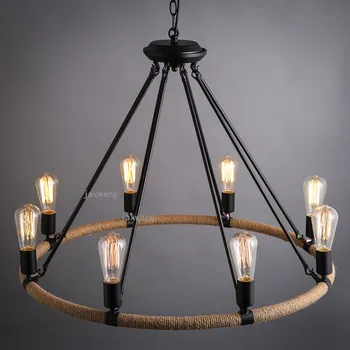

Nordic Retro Living Room Chandelier Lighting Vintage Luster LED Loft Chandeliers Modern Ceiling Chandelier Light Fixtures