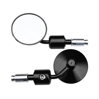 

Motorcycle Modified Rearview Mirror Handle Rear View Mirror Retro Refit Mirror Universal Aluminium Alloy Handle Plug Mirror