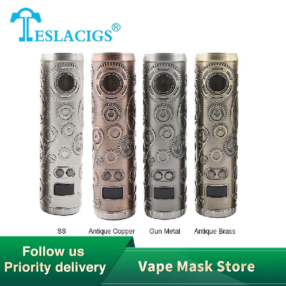 Электронные сигареты Tesla Punk 86 Вт мод Teslacigs Max с OLED-экраном 0 49 дюйма испаритель Vape VS