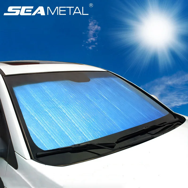 Автомобильный солнцезащитный козырек для интерьера, передняя крышка окна, солнцезащитный козырек, универсальный для внедорожников, лобовое стекло, защита от солнца, УФ-защита, товары, аксессуары