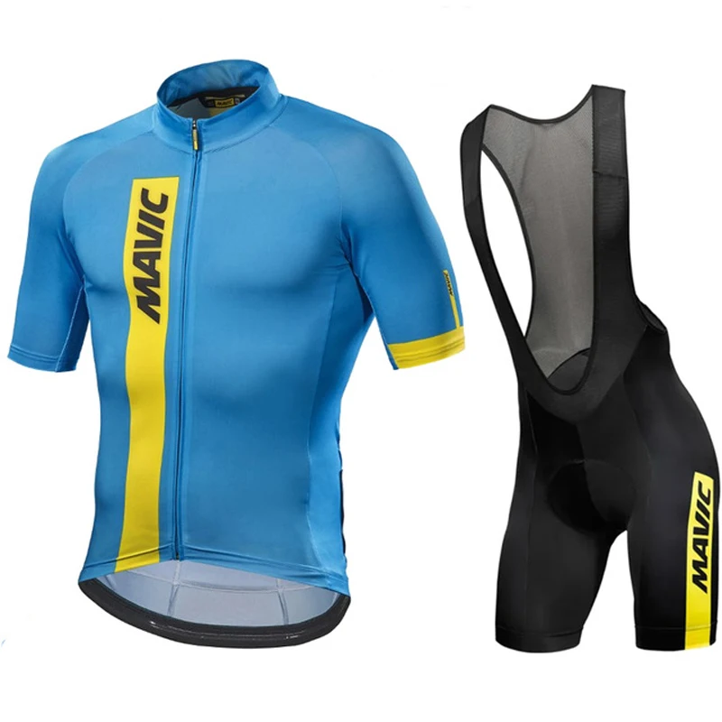 2021 Summer MAVIC Cycling Jersey Short Sleeve Set Maillot Ropa Ciclismo Uniformes Quick-dry Bike Clothing MTB Cycle Clothes