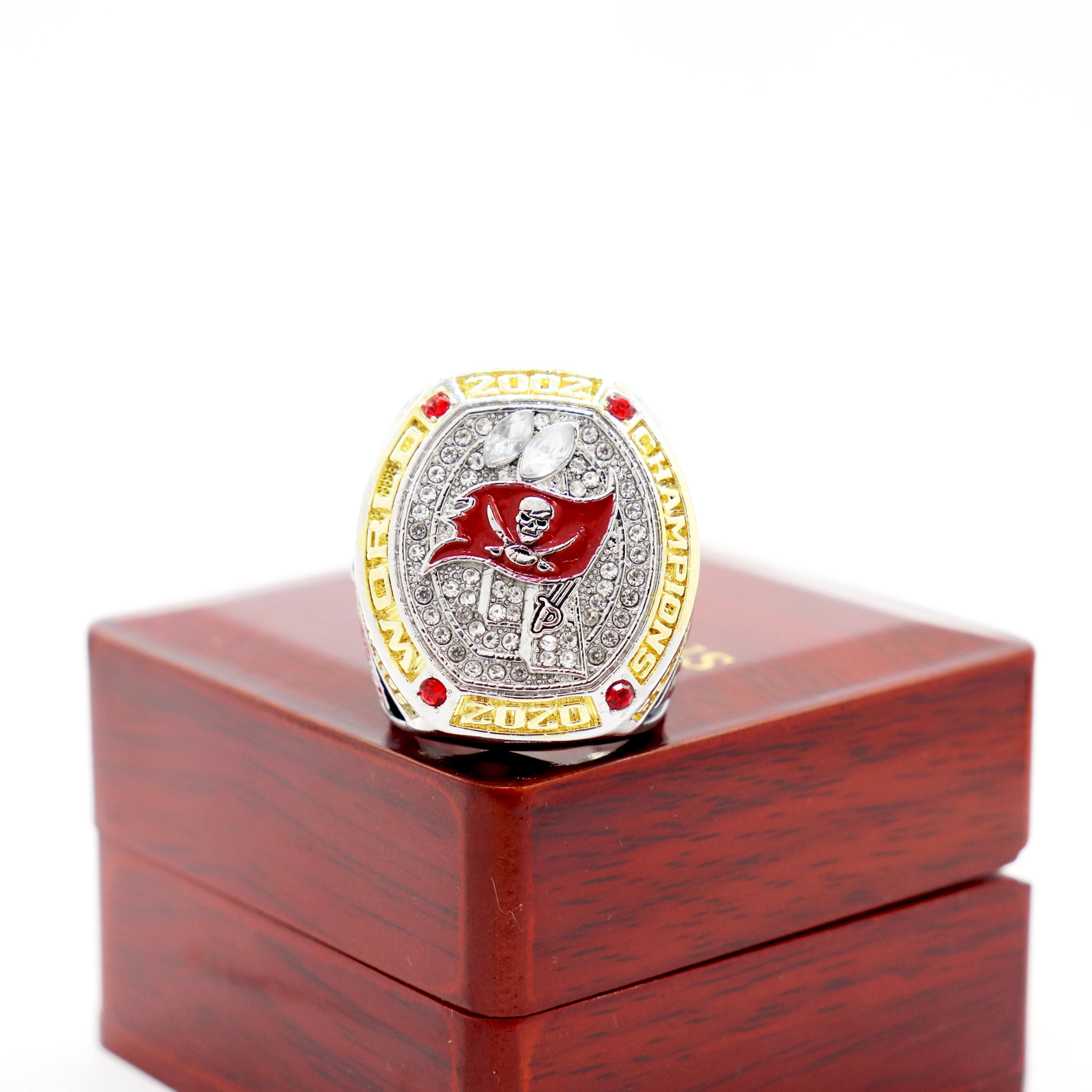 Фанаты дизайн 2021 Tampa BUCCANEERS Футбол Чемпионат кольцо s Размер 8-14 | Украшения и