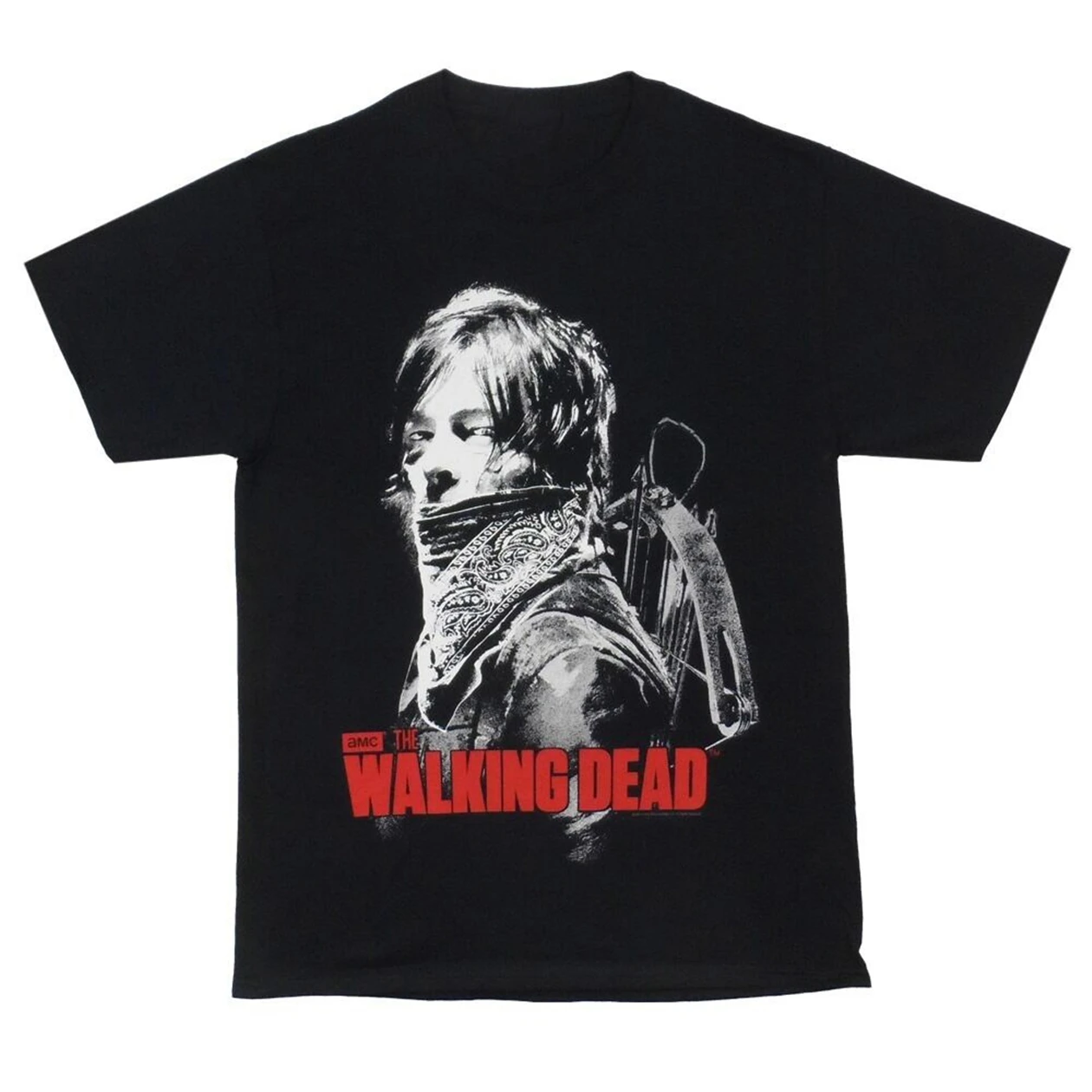 The Walking Dead Daryl Dixon Stare носящий бандану лицензированные топы для взрослых футболка