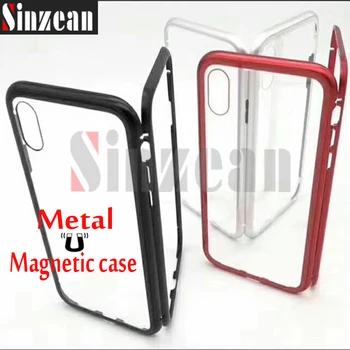 

Sinzean 25pcs For Samsung A51/A71/A10/A30/A40/A50/A60/A70/M10/M20/M30/M40/J4/J6 2018/A8 Plus Tempered Glass Metal Magnetic case