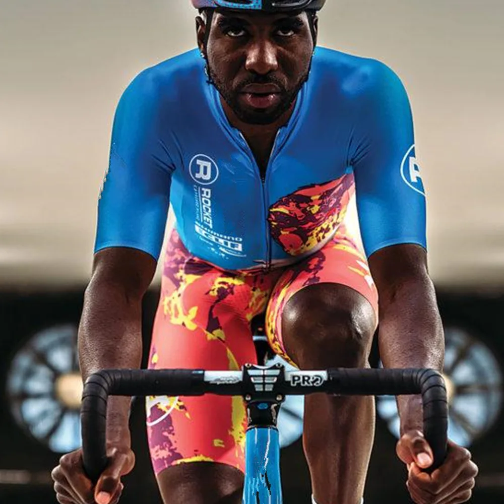 ROCKET Cycling skinsuit для мужчин короткий дистанционный гоночный дорожный комбинезон