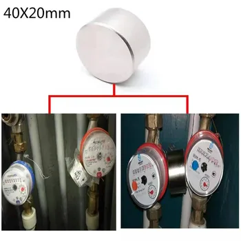 

D40X20mm Neodymium Magnet Strong Powerful Round Magnets Rare Earth Magnetic Horn Parts Taboo Slow Down Water Gas Meter