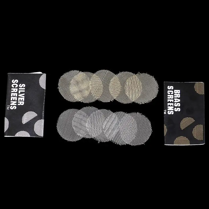 100Pcs Silver Gold Pipe Screens For Metal Glass Wooden Acrylic Water Smoking Tobacco Pipe Filters smoking pipe filters