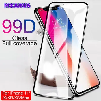 

99D Protective Glass For iPhone 6 6S 7 8 Plus Glass Screen Protector For iPhone X XR XS 11 Pro Max Screen Protection Glass Film