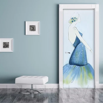 

Home Decor 3D Sticker Horse Bird Picture Girl Building Self Adhesive Decal PVC Waterproof For Living Room Door Print Art Poster