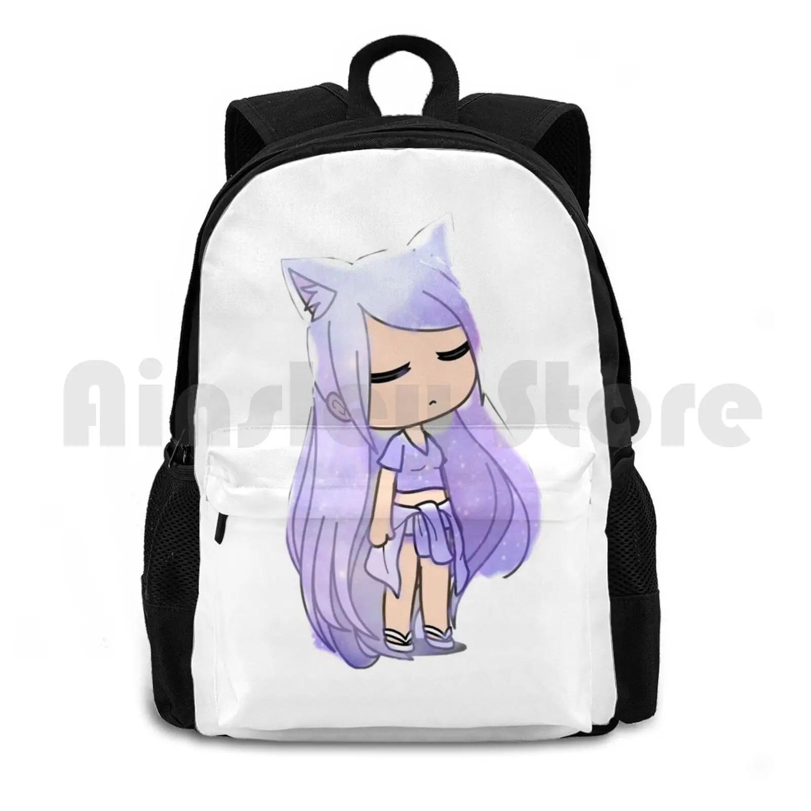 Gacha vida bonito gacha neko menina karin em maiô mochila com cordão sacos  de ginásio à prova dwaterproof água gacha vida gacha menina bonito -  AliExpress