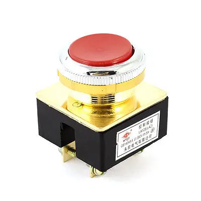 

25mm Red Head DPST Momentry Emergency Stop Push Button Switch AC380V 5A