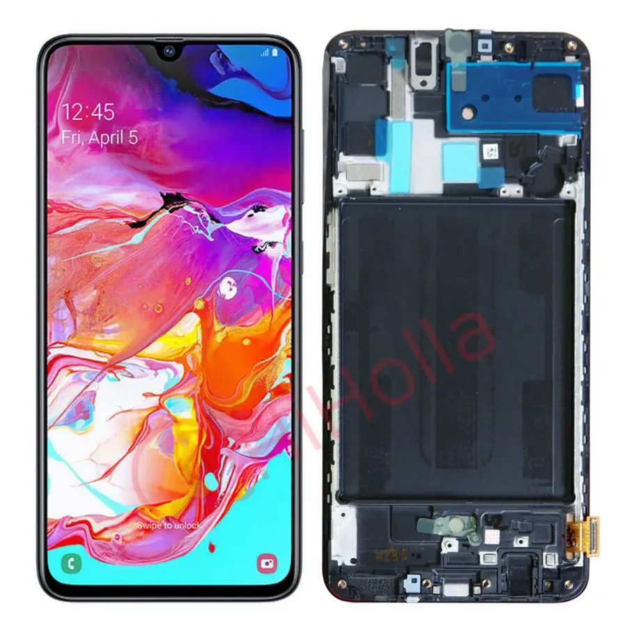 HiHolla дисплей для SAMSUNG GALAXY A70 A705 ЖК-дисплей сенсорный экран с рамкой A705F A705FN/DS для SAMSUNG A705 ЖК-экран