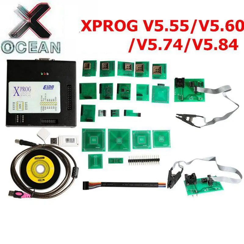 

XPROG-M V5.84 Metal Box XPROG V5.55 V5.60 V5.74 V5.84 Xprog V5.84 Auto ECU Programmer Tool X Prog Box 5.84 Full Adapters