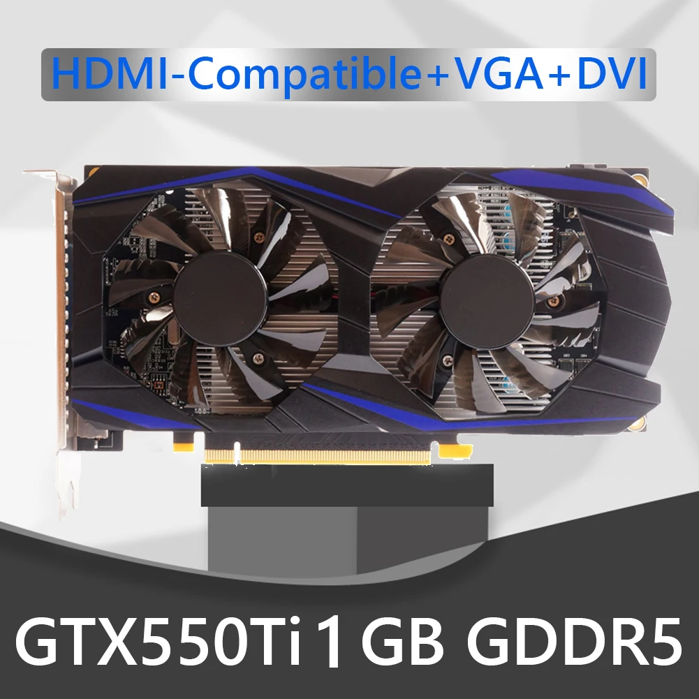 good pc graphics card Computer Graphic Card GTX550Ti 128bit 4GB GDDR5 NVIDIA PCI-Express 2.0 HDMI-Compatible Gaming Video Cards with Dual Cooling Fan video card for pc Graphics Cards