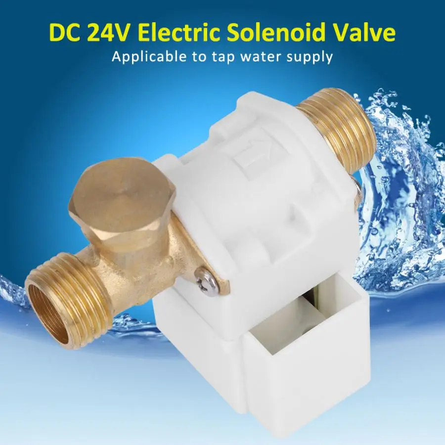 DC 24V Солнечный Электрический электромагнитный клапан для воды воздуха N/C G1/" Нормально закрытый am шаровой клапан с приводом