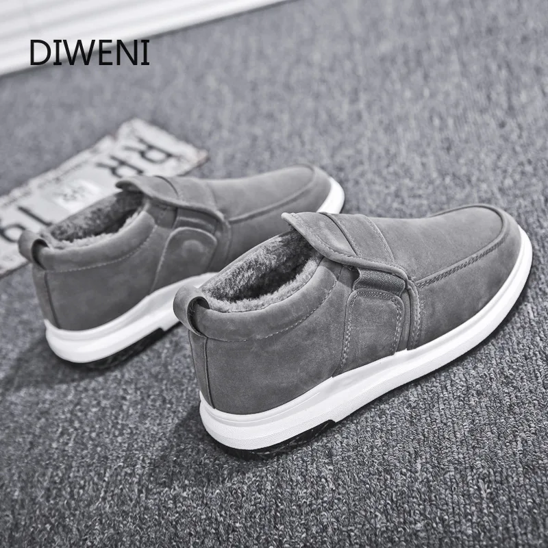 

DIWEINI Winter Men's Boots Warm Boot Male Waterproof Shoes Chaussure Mans Casual Shoes For Men Boots Footwear Male Sneakers B153