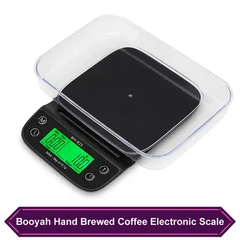 

3kg/0.1g Hand Brewed Coffee Scale Timing Electronic Scale High-precision Household Kitchen Baking Scale With Bowl Insulation Pad