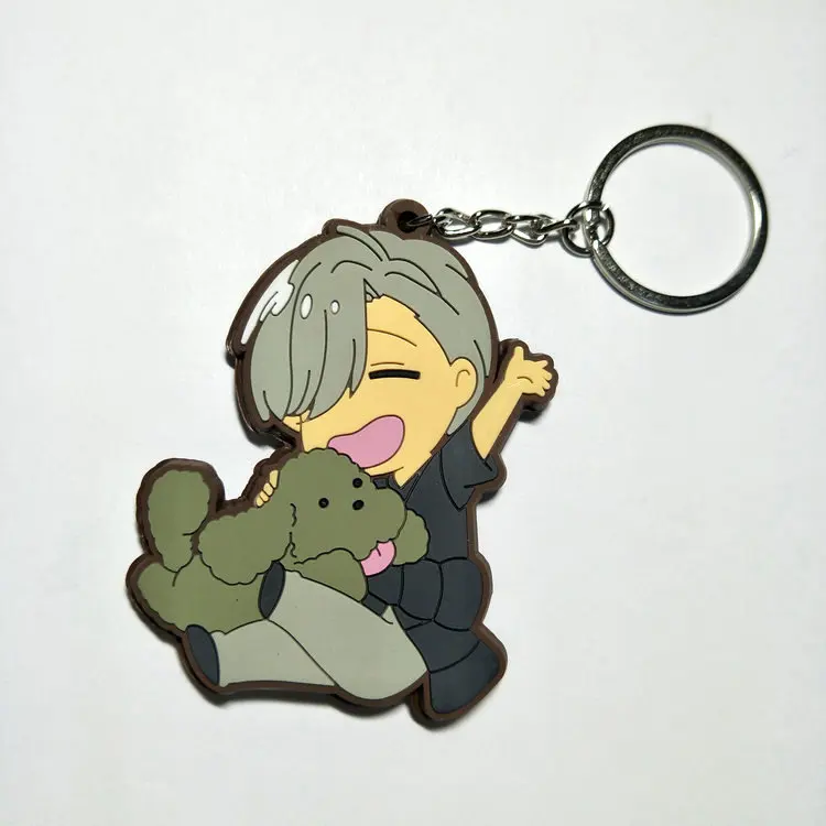 COSANER YURI on ICE Boy модный аниме брелок для ключей ПВХ фигурка игрушки держатель