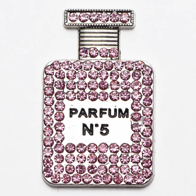 1 Pcs Metal Croc Shoes Charms Pink Women Bags Decoration Black Formal Hat Lady Bracelet Accessories Perfume Bottle Girl Gidt b8196