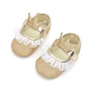 New Baby Girl Shoes Lace  Flower Crown Princess Newborn Shoes Soft Sole Non Slip Girls First Walkers Summer Toddler Shoes ► Photo 3/6