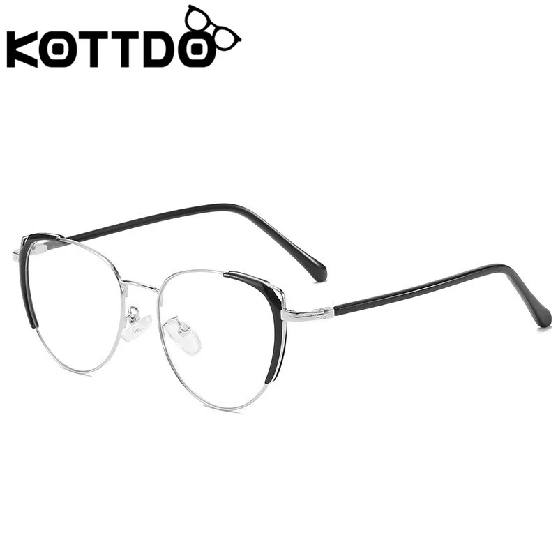KOTTDO, винтажные круглые очки, оправа для мужчин, классические оправа для очков в стиле кошачьи глаза, женские очки по рецепту, оправа для женщин